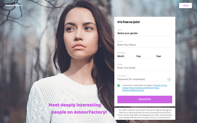 amourfactory site